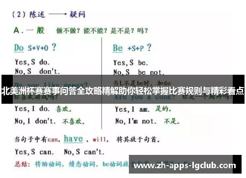 北美洲杯赛赛事问答全攻略精解助你轻松掌握比赛规则与精彩看点